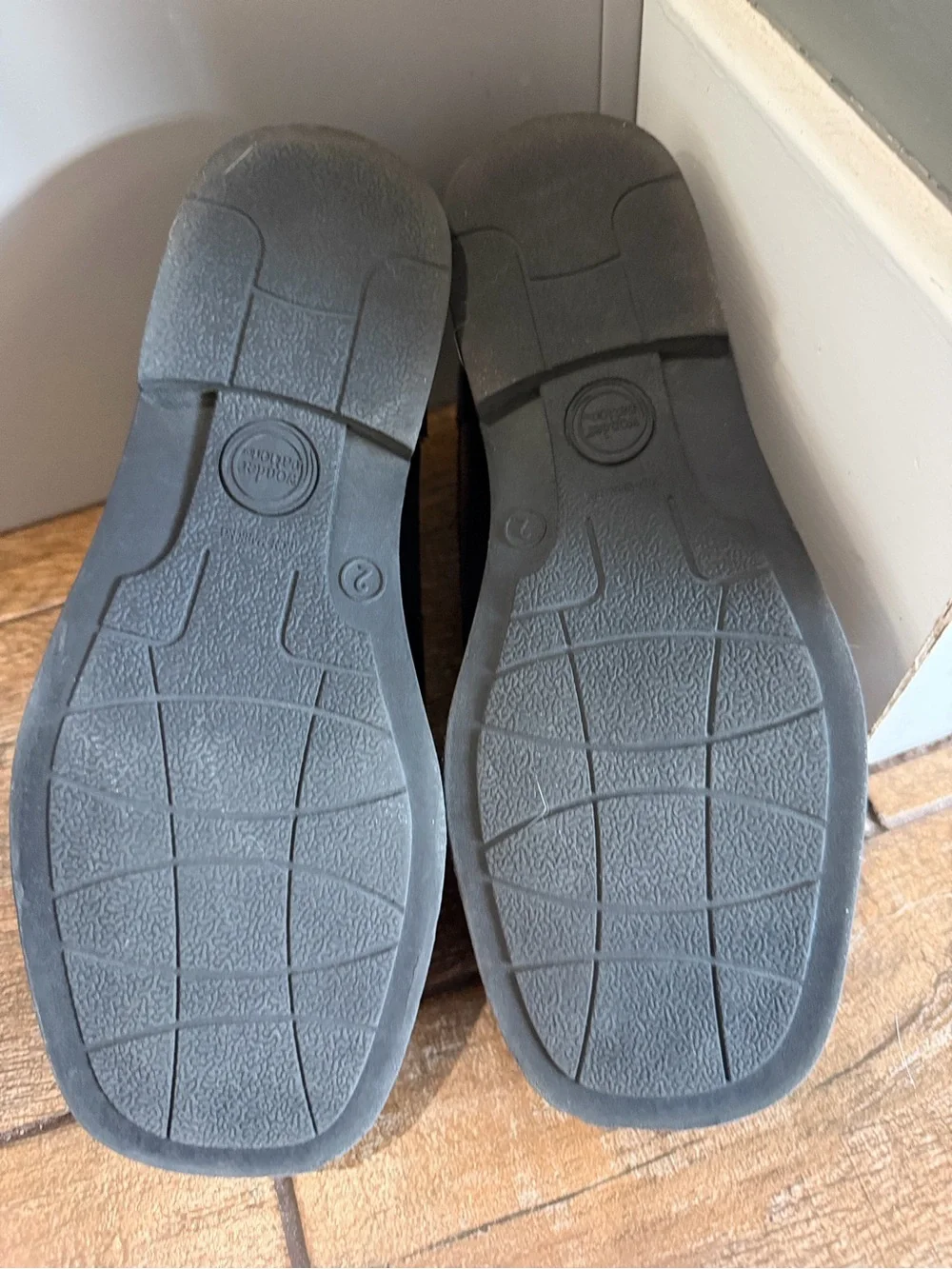 wonder nation size 2 Black Slip-On Dress Shoes for Kids
